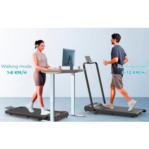 Jooksulint Black käetoega 1-12km/h 8% incline